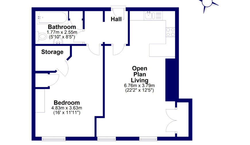 Flat 4, Castle Street - Floorplan