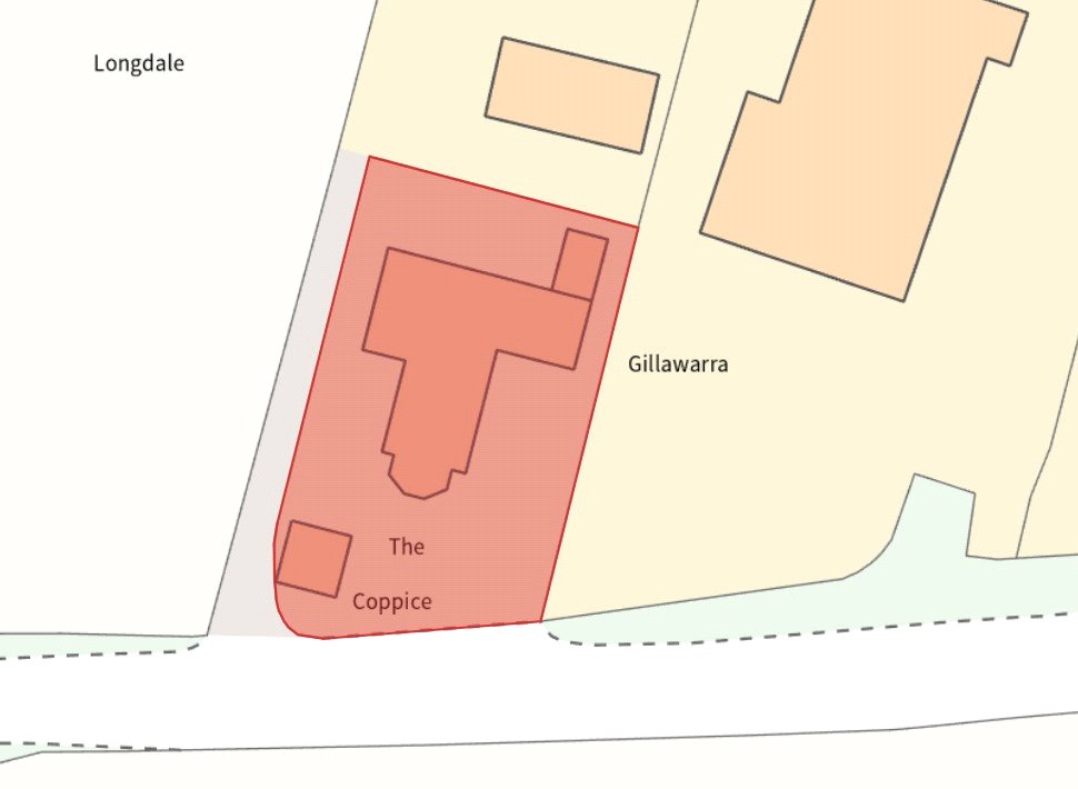 The Coppice, Clun Road - Map